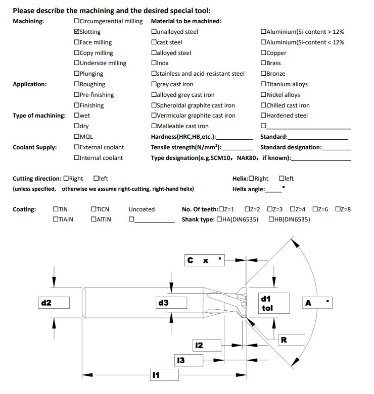 Cylindrical object technical drawing